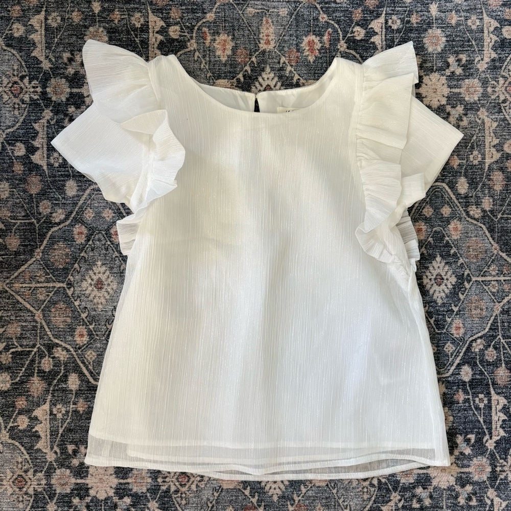 H&M White Blouse - Size 6/7